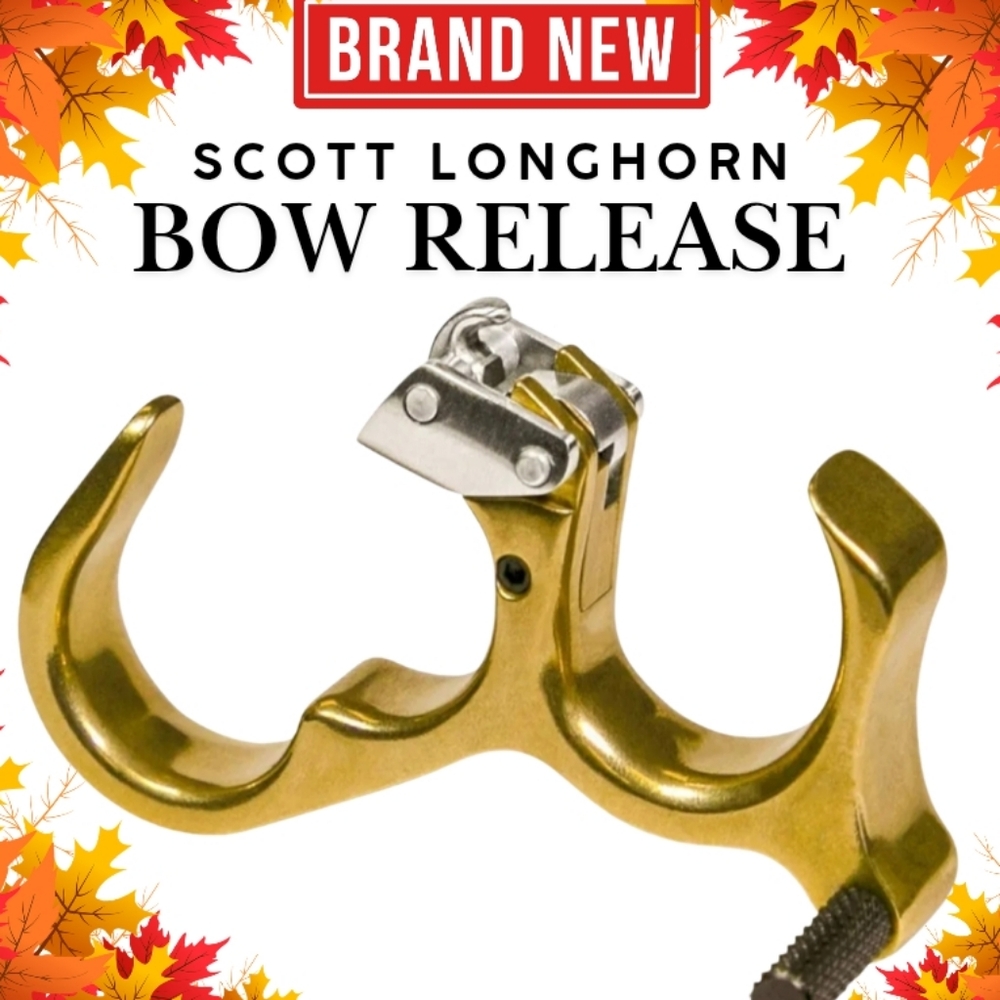 Huge Sale Pro Scott Longhorn Micro Brass  Archery Release Trigger BRAND NEW